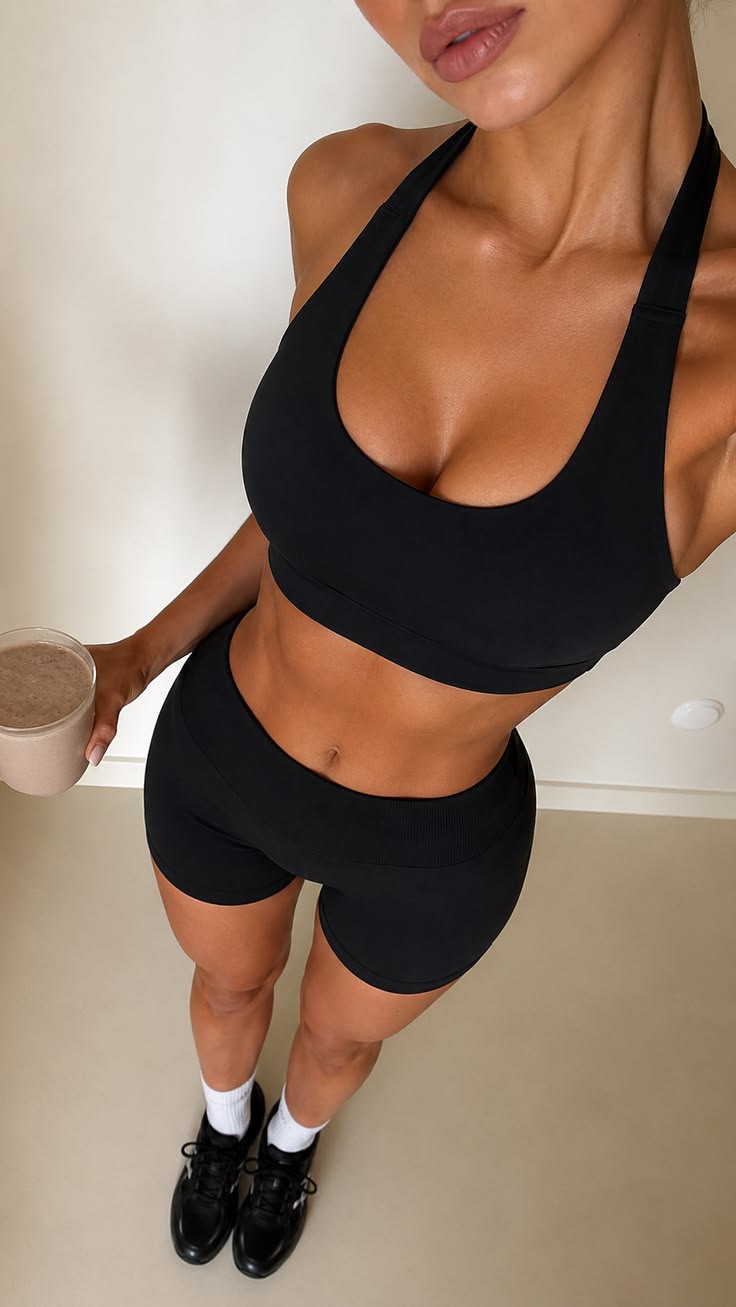 Motion Set — Sports Bra + Biker Shorts